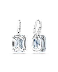 Swarovski Gold-Tone Plated Blue Crystal Earrings