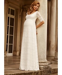 Tiffany Rose Maternity Verona Lace Empire-Waist Gown