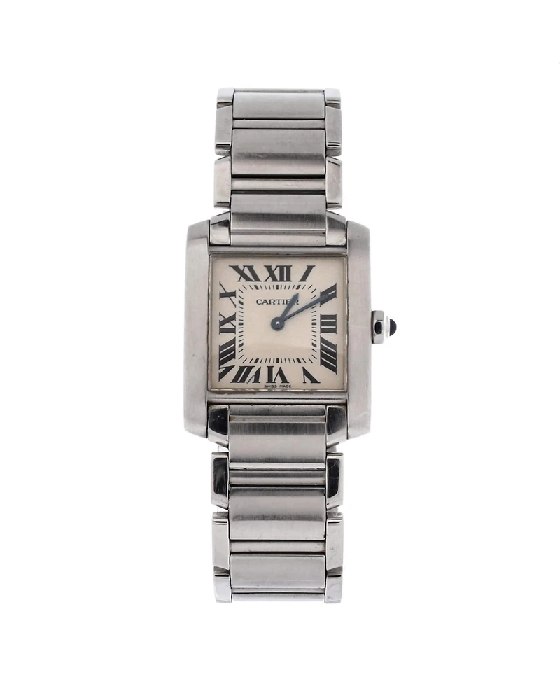 Pre-Owned Cartier Tank Francaise Quartz Watch in Stainless Steel 25mm
