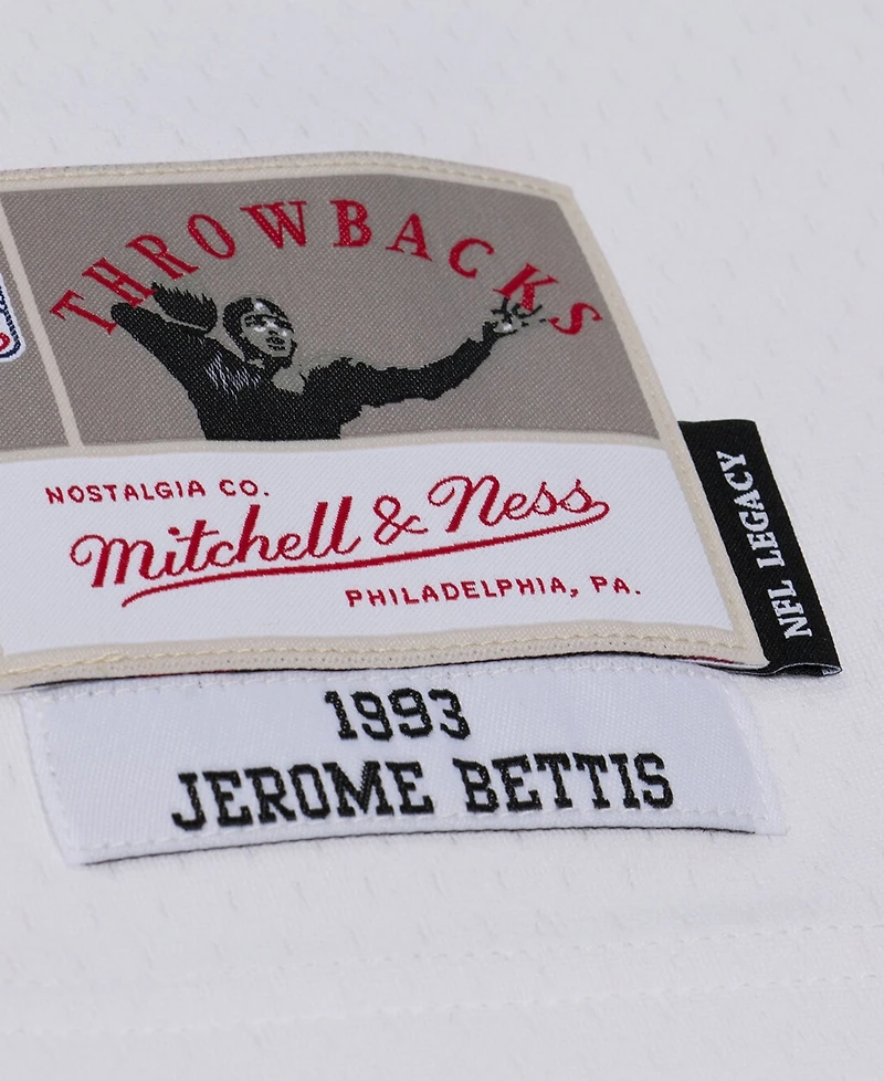 Mitchell & Ness Men's Jerome Bettis White Los Angeles Rams Retired Legacy Replica Player Jersey