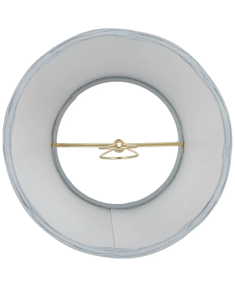 Springcrest Mylie Soft Blue Scallop Empire Lamp Shade 4x6x5.5 (Clip-On)