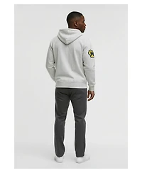 Champion Men's Gray Milwaukee Brewers Reverse Weave Chenille Full-Zip Hoodie
