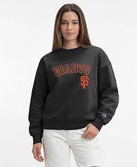 Champion Women's San Francisco Giants All-Star Midweight Screen-Print Graphics Sweatshirt