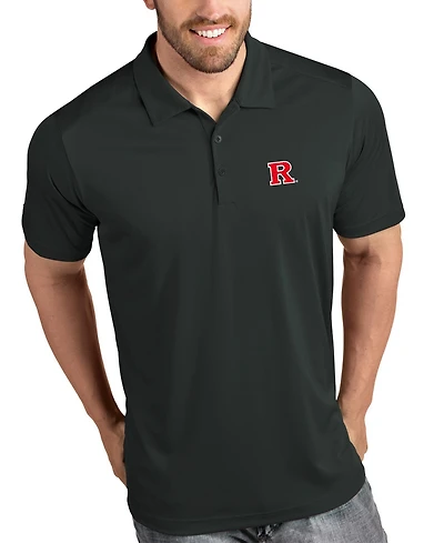 Antigua Men's Charcoal Rutgers Scarlet Knights Tribute Polo Shirt