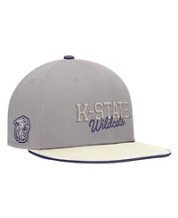 Nike Men's Gray Kansas State Wildcats Vintage Script Pro Dri-fit Snapback Hat