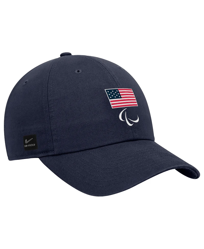 Nike Big Boys and Girls Navy U.s. Paralympics Crest Logo Club Adjustable Hat