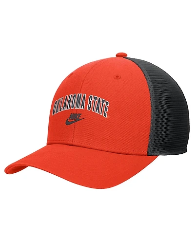 Nike Men's Orange Oklahoma State Cowboys Vintage Arch Rise Performance Trucker Adjustable Hat