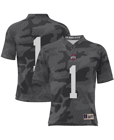 Gameday Greats Men's 1 Black Ohio State Buckeyes Camo Football Jersey