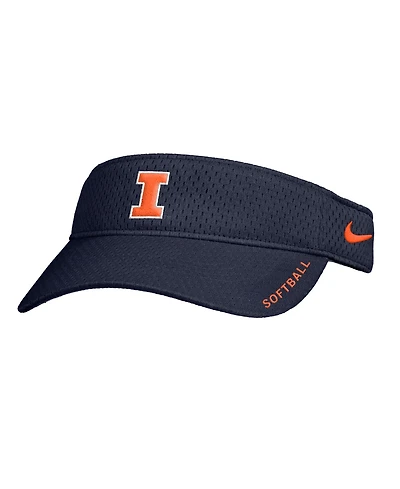 Nike Men's Navy Illinois Fighting Illini On-Field Softball Authentic Ace Performance Adjustable Visor