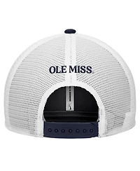 Nike Men's Navy Ole Miss Rebels Rise Trucker Dri-fit Adjustable Hat