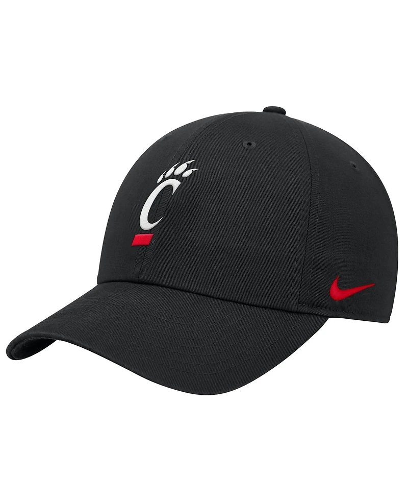 Nike Men's Black Cincinnati Bearcats 2026 Sideline Club Adjustable Hat
