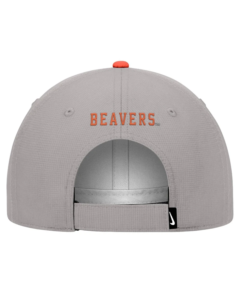 Nike Men's Gray Oregon State Beavers Ripstop Dri-fit Adjustable Hat