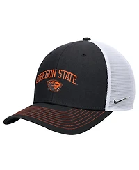 Nike Men's Black Oregon State Beavers Rise Adjustable Trucker Hat