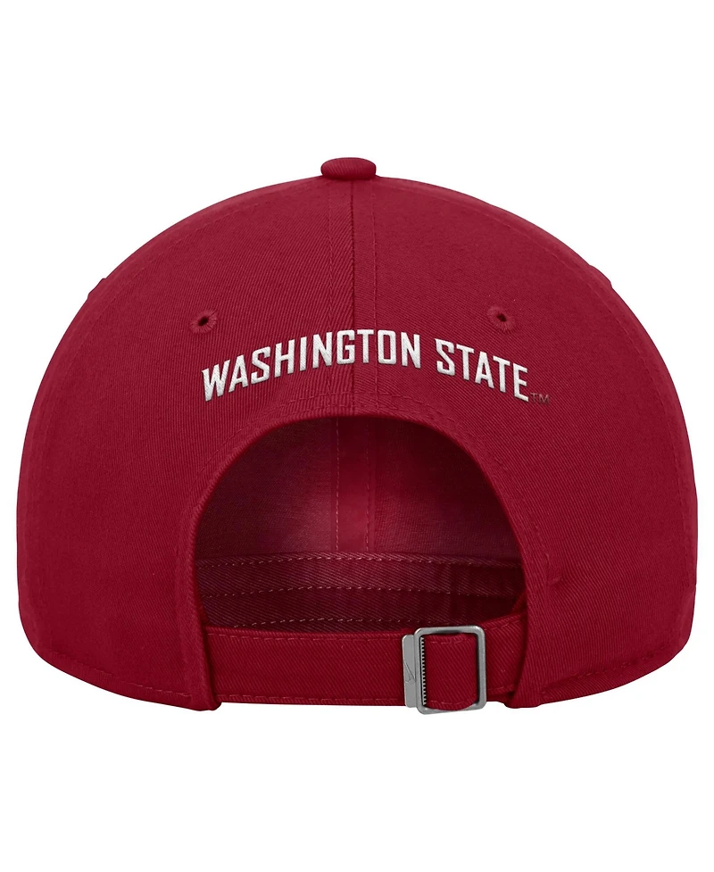 Nike Men's Crimson Washington State Cougars 2026 On-Field Club Adjustable Hat
