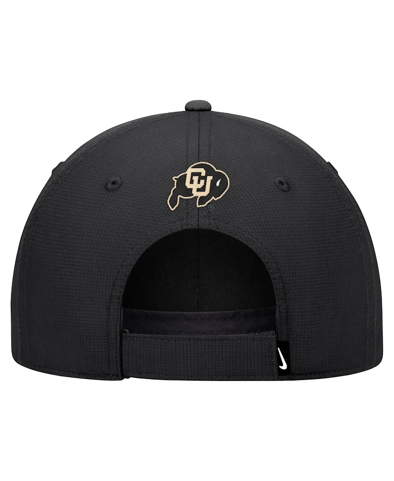 Nike Men's Black Colorado Buffaloes 2026 Sideline Ripstop Dri-fit Adjustable Hat