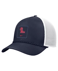 Nike Men's Navy Ole Miss Rebels 2026 On-Field Rope Adjustable Trucker Hat