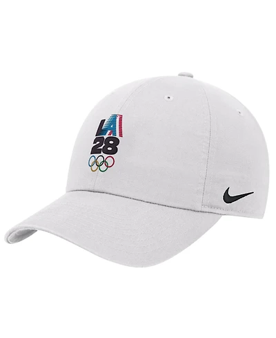 Nike Big Boys and Girls White LA28 Summer Olympics Club Adjustable Hat
