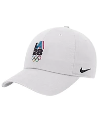 Nike Big Boys and Girls White LA28 Summer Olympics Club Adjustable Hat