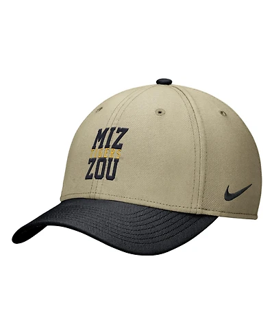 Nike Men's Beige/Black Missouri Tigers Dri-fit SwooshFlex Hat