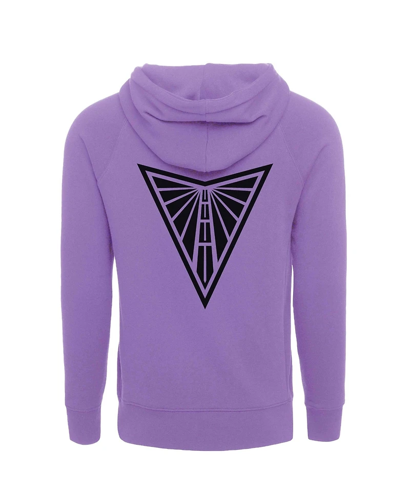 Sportiqe Men's and Women's Violet Golden State Valkyries Heywood Raglan Full-Zip Hoodie