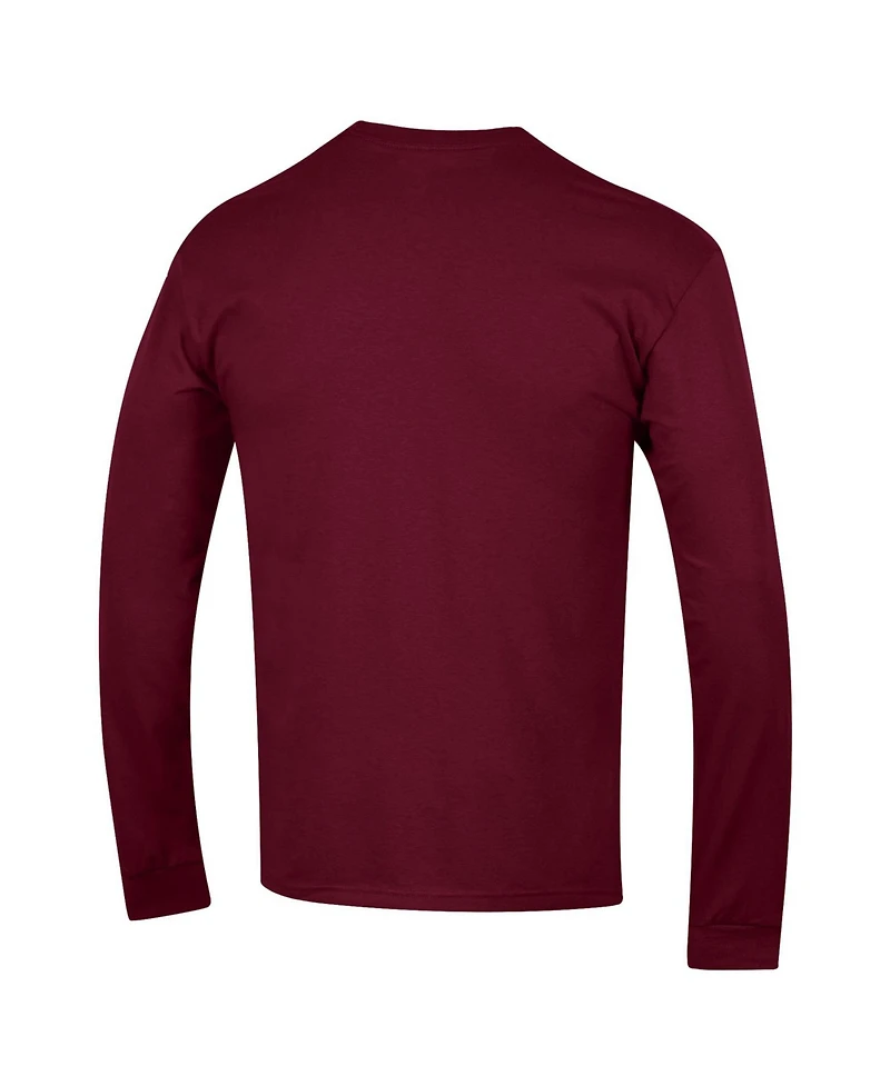 Champion Men's Champion Maroon Arizona State Sun Devils Arch Over Logo Long sleeves T-Shirt