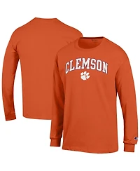 Champion Men's Champion Clemson Tigers Arch Over Logo Long sleeves T-Shirt