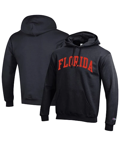 Champion Men's Black Florida Gators Basic Arch Fleece Pullover Hoodie