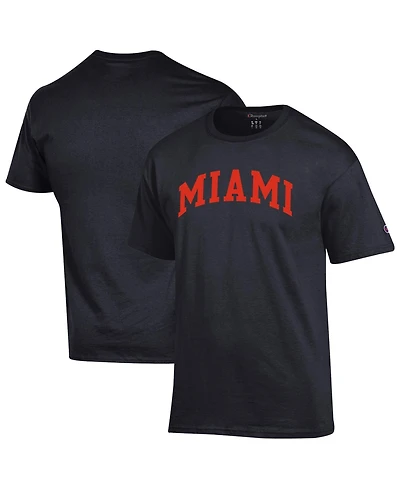 Champion Men's Miami Hurricanes Basic Arch T-Shirt