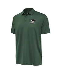 Antigua Men's Hunter Green Bay Packers Ellipse Performance Polo Shirt