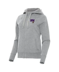 Antigua Women's Minnesota Vikings Victory Full-Zip Raglan-Sleeve Hoodie