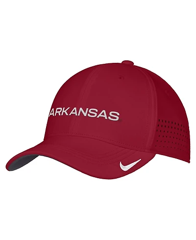 Nike Men's Cardinal Arkansas Razorbacks 2026 On-Field AeroBill SwooshFlex Dri-fit Hat