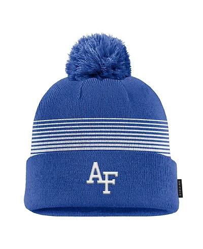 Nike Men's Royal Air Force Falcons 2026 On-Field Peak Cuffed Knit Hat with Pom