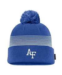 Nike Men's Royal Air Force Falcons 2026 On-Field Peak Cuffed Knit Hat with Pom