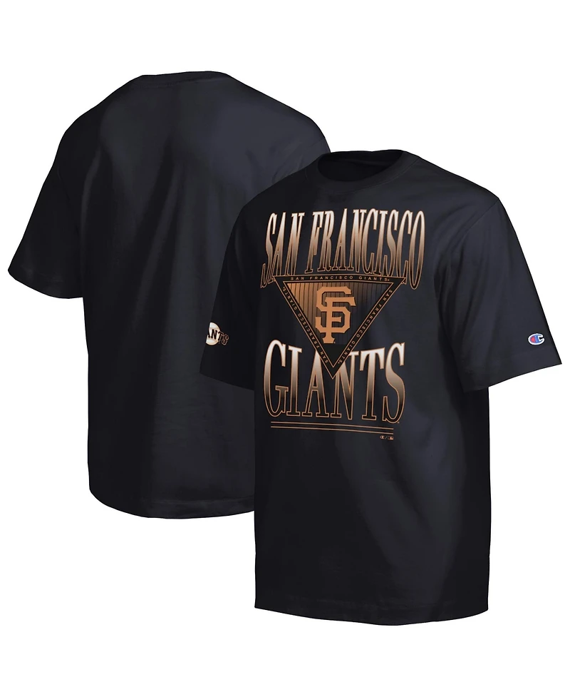 Champion Men's Black San Francisco Giants Traditions Two Locations T-Shirt