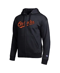 Champion Men's Baltimore Orioles Black All-Star Wordmark Full-Zip Hoodie