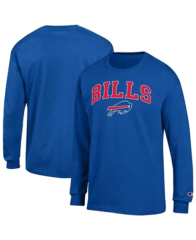 Champion Men's Royal Buffalo Bills Arch Over Logo Long sleeves T-Shirt