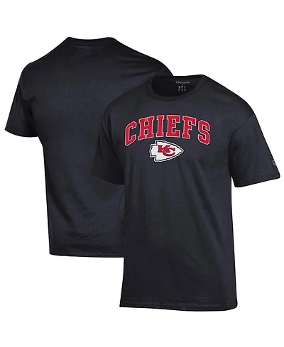 Champion Men's Black Kansas City Chiefs Arch Over Logo T-Shirt