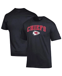 Champion Men's Black Kansas City Chiefs Arch Over Logo T-Shirt