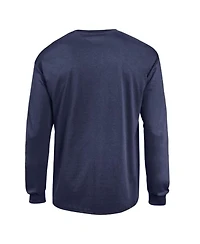 Champion Men's Navy New England Patriots Arch Over Logo Long sleeves T-Shirt