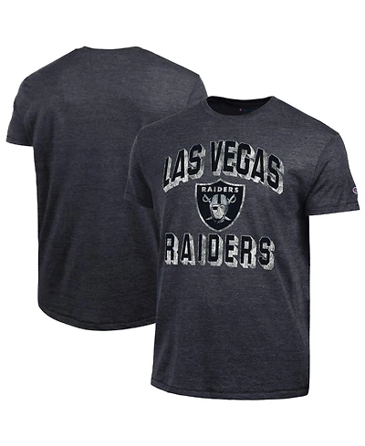 Champion Men's Heather Black Las Vegas Raiders Ultimate Tri-Blend T-Shirt