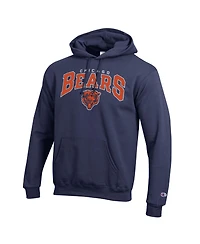 Champion Men's Navy Chicago Bears Power Blend Arch over Logo Hoodie
