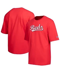 Champion Men's Red Cincinnati Reds All Star Chenille Wordmark T-Shirt