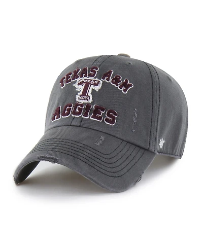47 Brand Men's and Women's Charcoal Texas A&M Aggies Well-Worn Seymore Clean Up Adjustable Hat