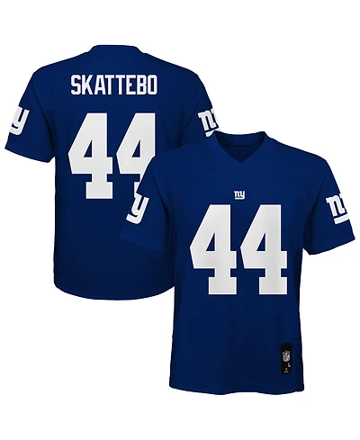 Outerstuff Big Boys and Girls Cam Skattebo Royal New York Giants Replica Jersey