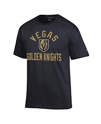 Champion Men's Black Vegas Golden Knights Primary Logo Jersey T-Shirt