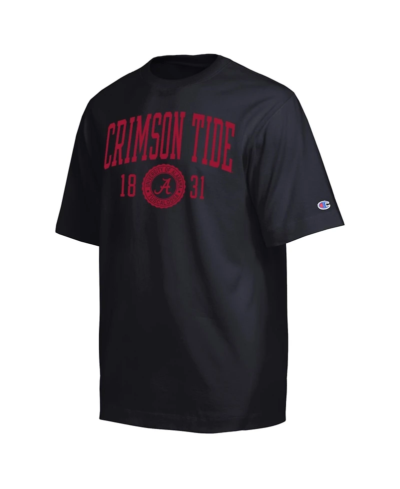 Champion Men's Black Alabama Crimson Tide Established Tradition Heavyweight T-Shirt