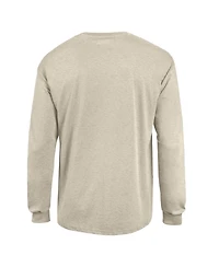 Champion Men's Heather Oatmeal Virginia Cavaliers Neutral Arch Long-Sleeve T-Shirt