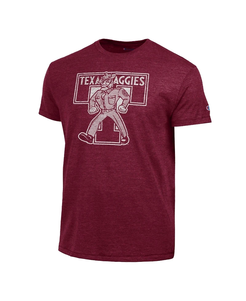 Champion Men's Maroon Texas A&M Aggies Vintage Triumph Tri-Blend T-Shirt