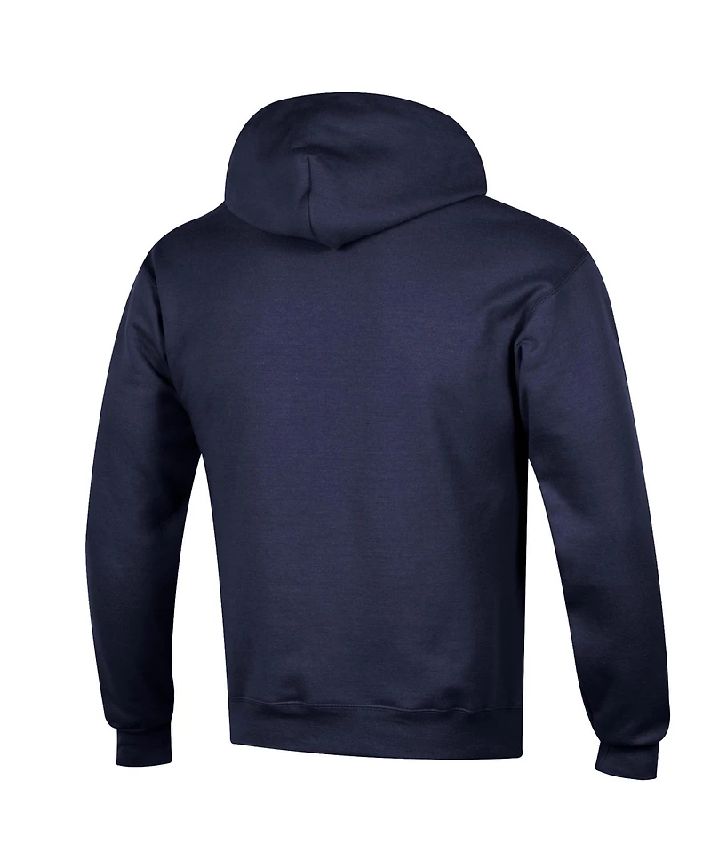 Champion Men's Navy Dallas Cowboys Power Blend Arch over Logo Hoodie