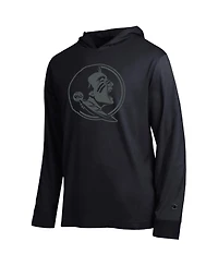 Champion Men's Black Florida State Seminoles Tonal All-Star Long sleeves Hooded T-Shirt
